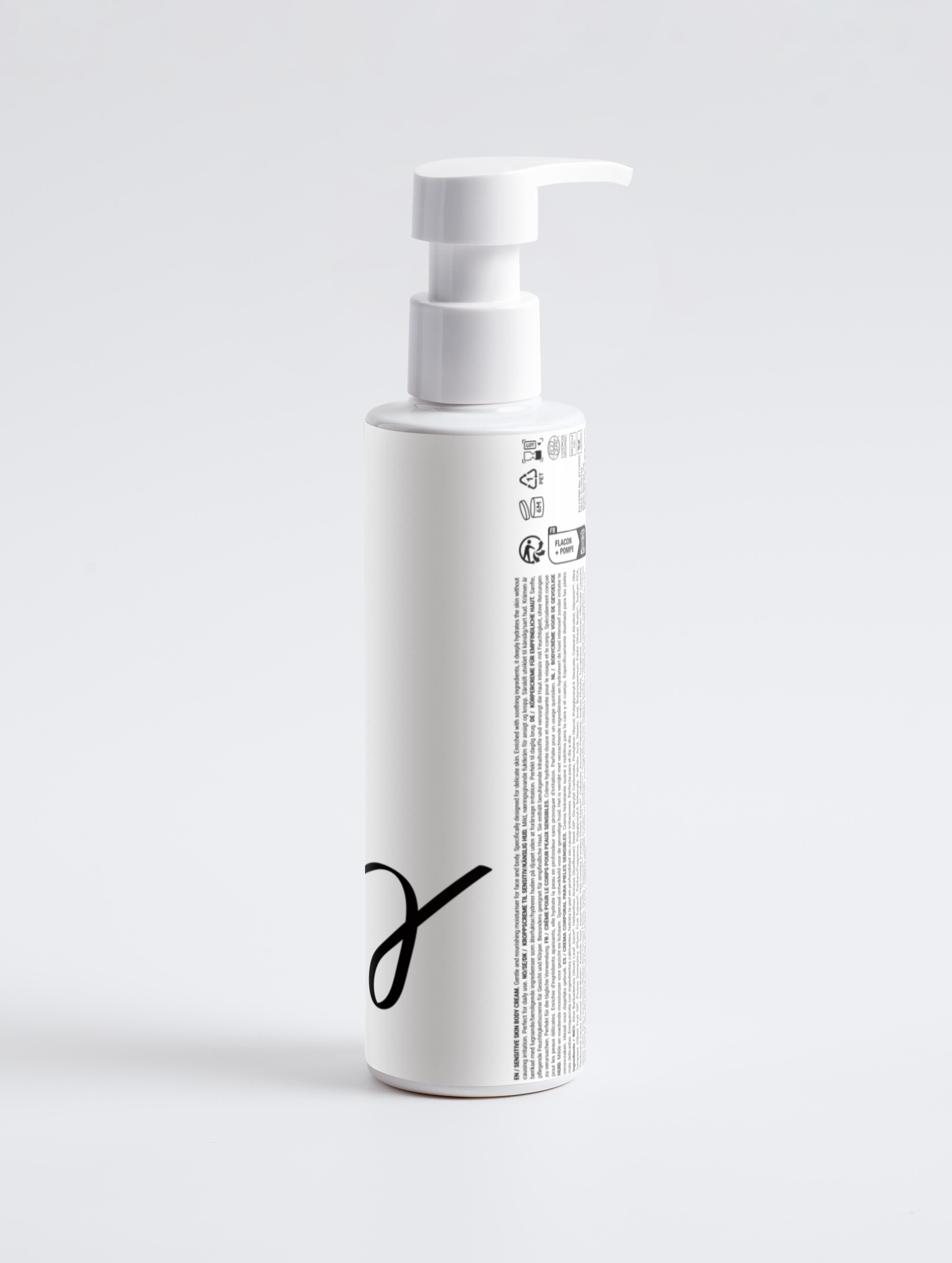 Telový krém pre citlivú pokožku